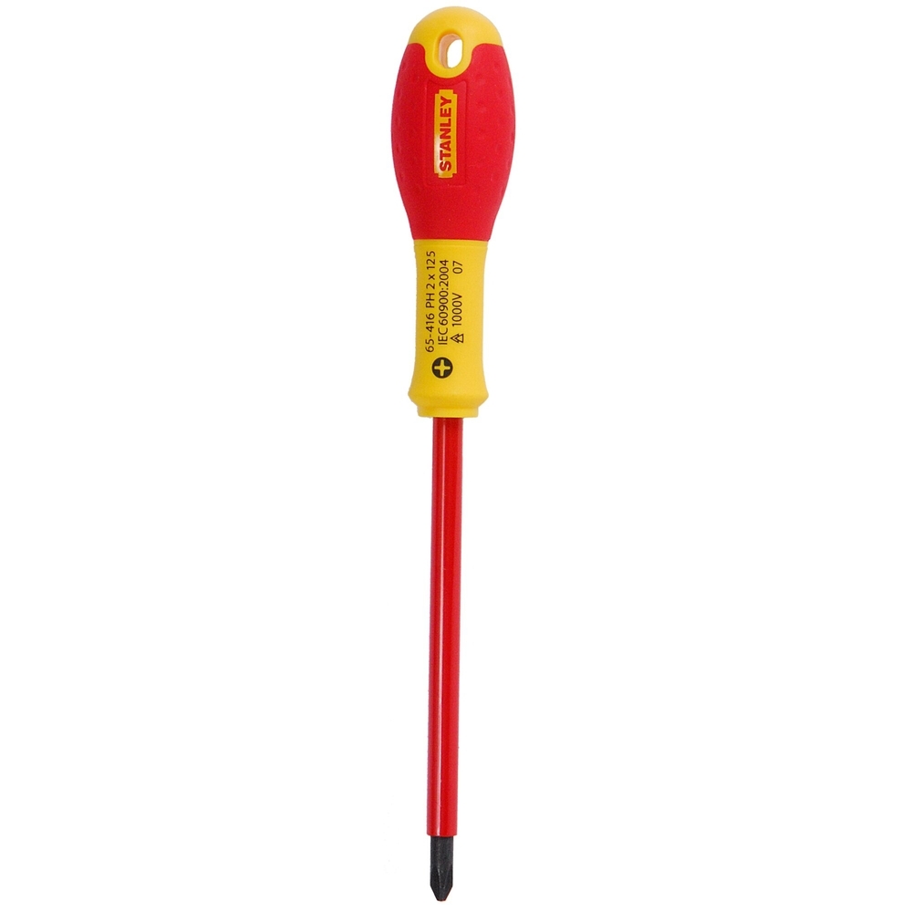 Tournevis Phillips isolé 1000 V PH2 x 125 mm - Fatmax - 1-65-416 - STANLEY FATMAX
