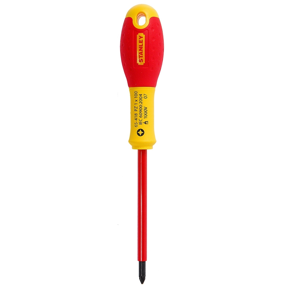 Tournevis Pozidriv isolé 1000 V PZ1 x 100 mm - Fatmax - 1-65-418 - STANLEY FATMAX