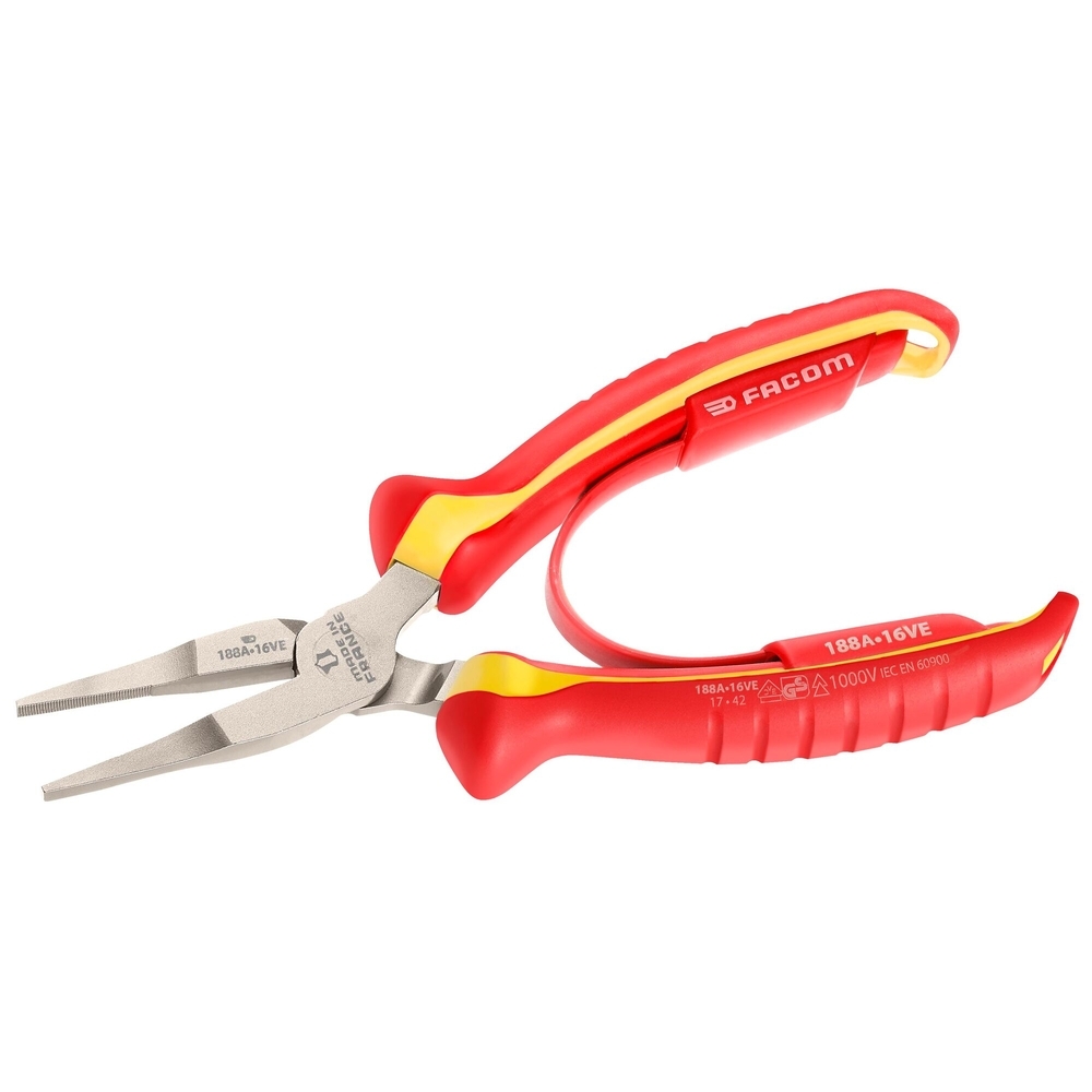 Pince becs plats 1000V 16cm - FACOM - 188A.16VE