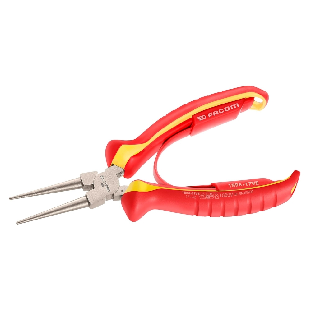 Pince becs ronds 1000V 17cm - FACOM - 189A.17VE