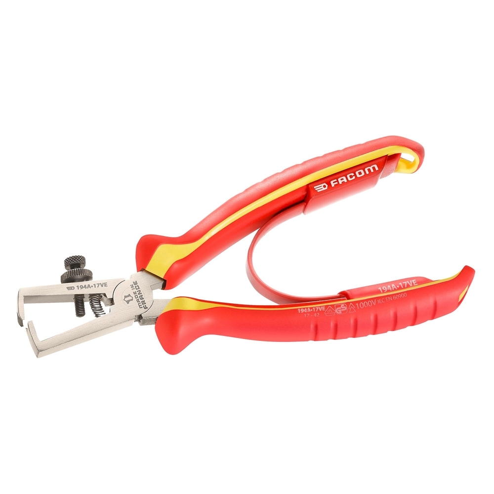 Pince à dénuder isolée 1000 volts - FACOM - 194A.17VE