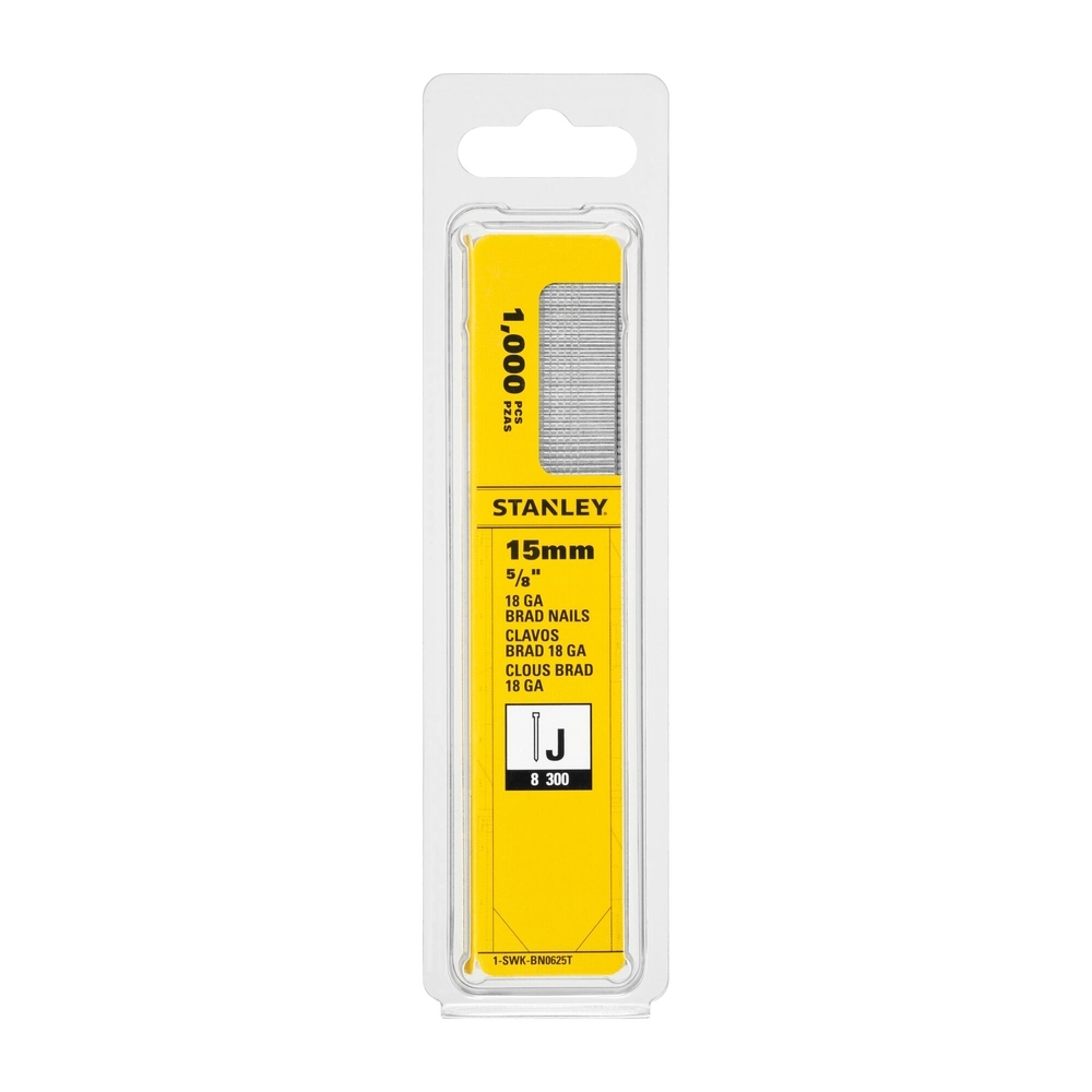 Clous 15 mm - boite de 1000 pièces - 1-SWK-BN0625T - STANLEY