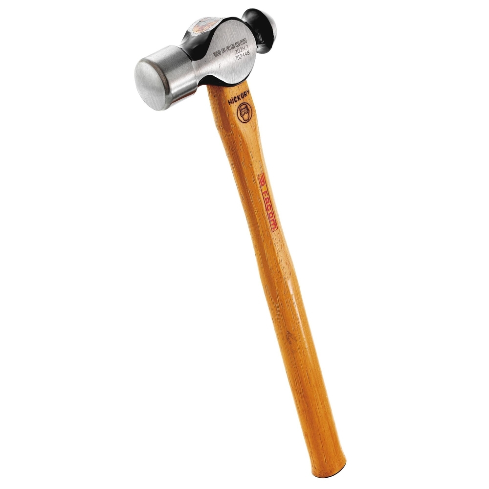 Marteau de mécanicien tête boule manche hickory 450g - Par 5 - FACOM - 202H.1