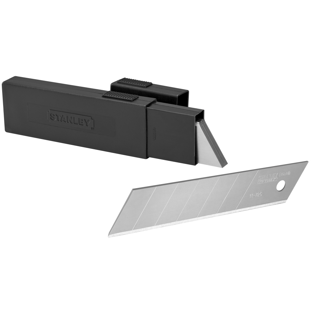 LAMES DE CUTTERS 25MM - CARTE 10 LAMES - STANLEY FATMAX - 2-11-725