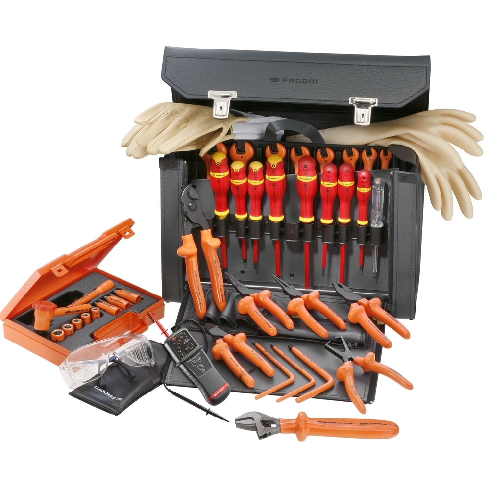 Sélection de 32 outils isolés 1000 volts - FACOM - 2187C.VSE