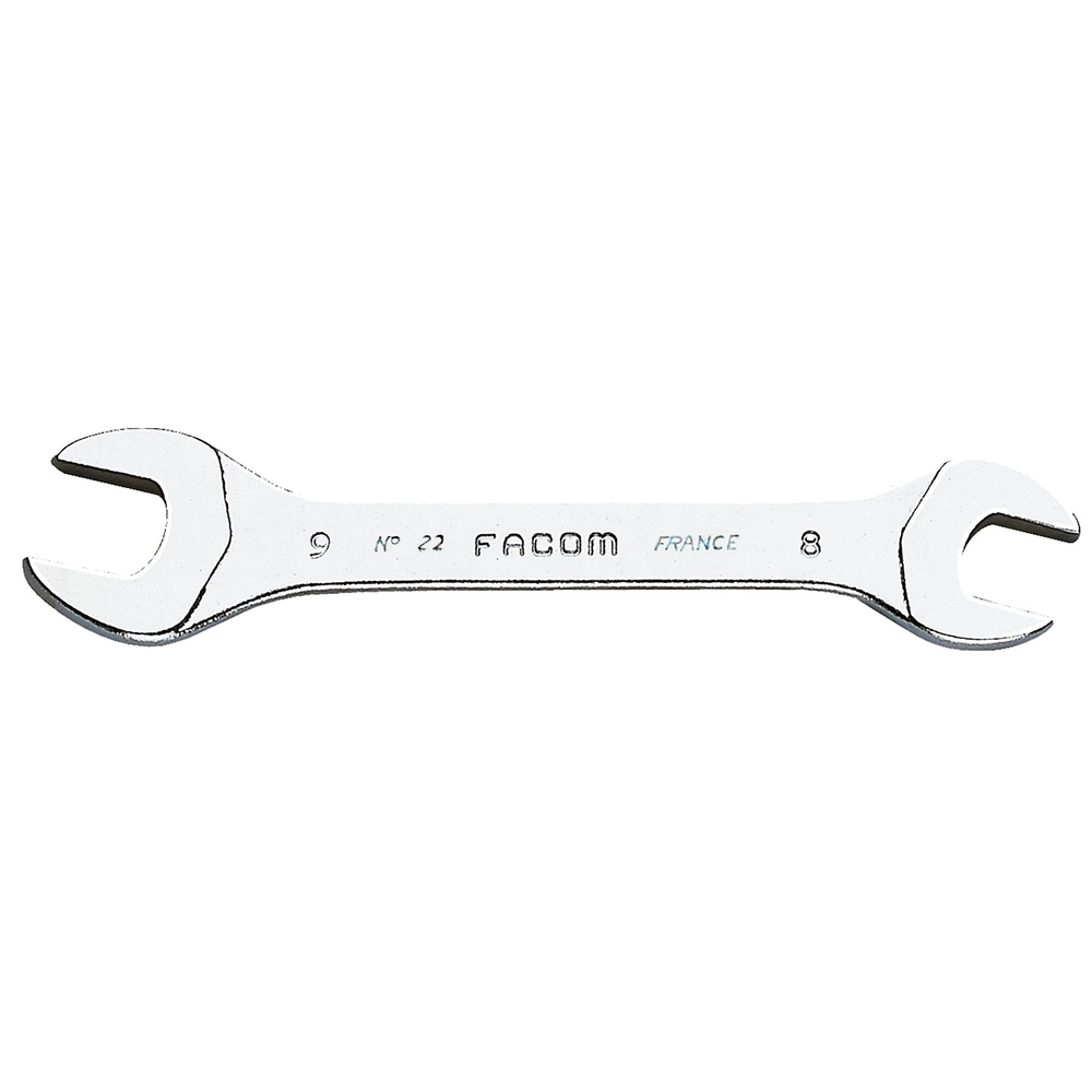 Clé à fourche 8x9 mm - FACOM - 22.8X9