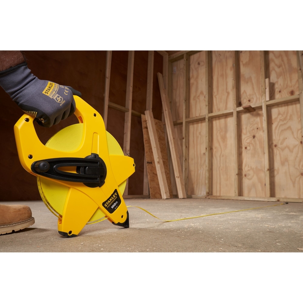 Mesure longue 100 m x 12,7 mm ruban fibre de verre Powerwinder - 2-34-777 - STANLEY