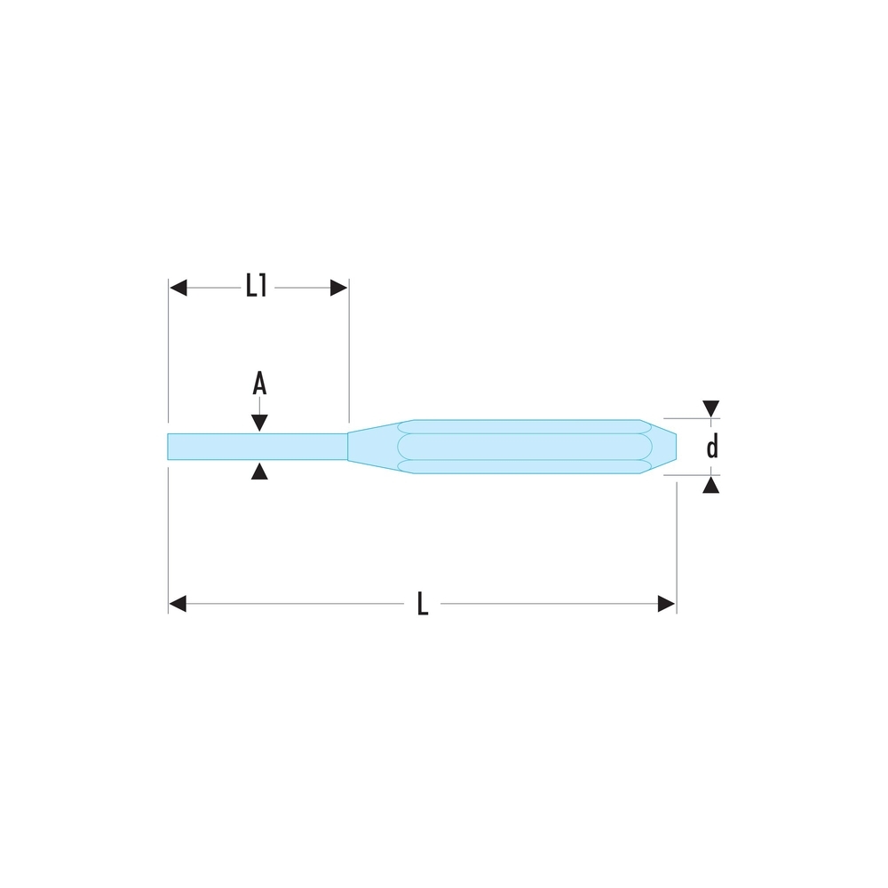 Chasse-goupille standard 3,9 mm - Par 10 - FACOM - 249.4