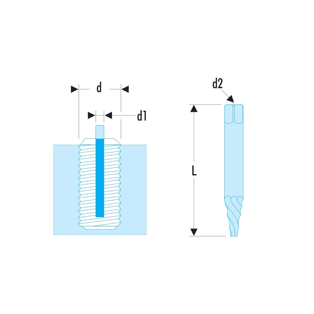 Extracteur de goujon à l'unité 11 à 12,5 mm - FACOM - 285.14
