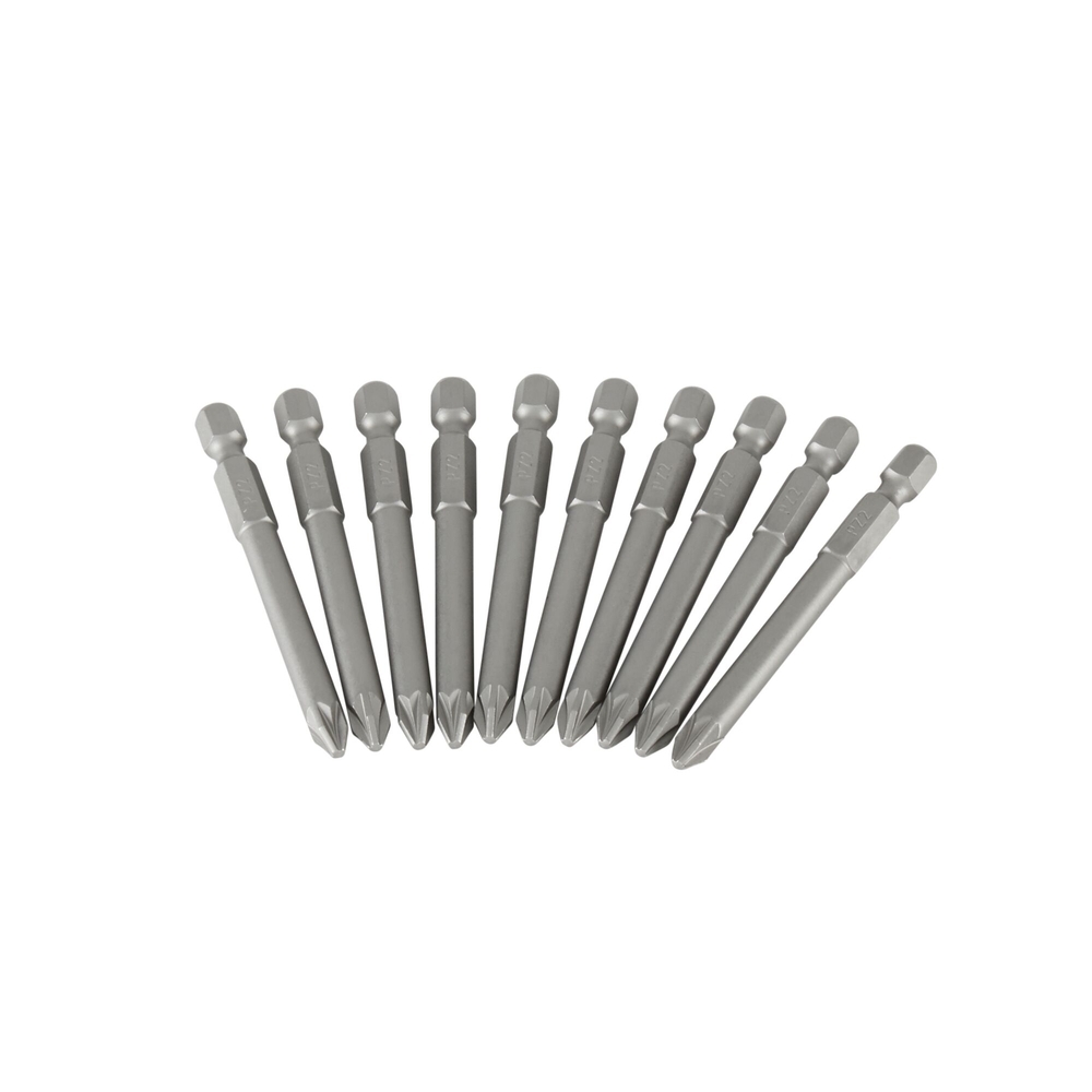 Lames de vissage longues Pozidriv PZ2 70 mm - 10 pièces - 3-68-804 - STANLEY