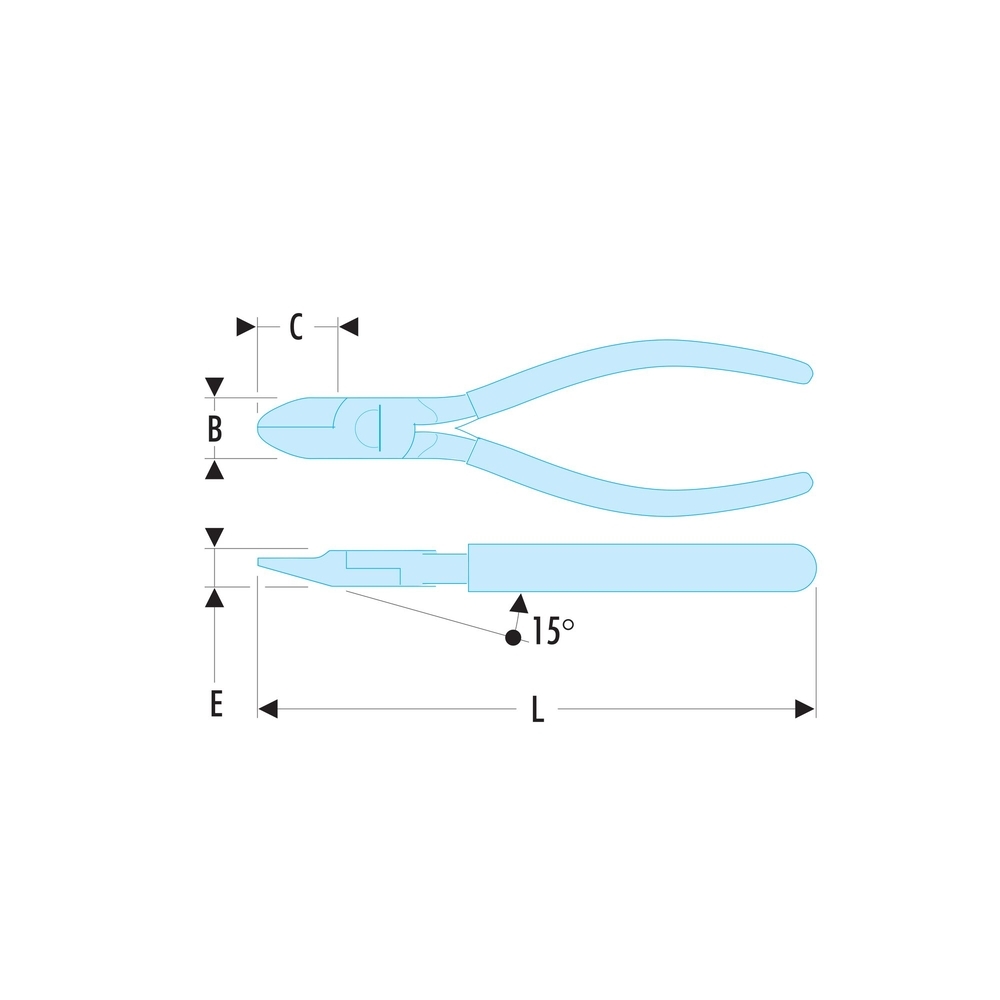 Pince diagonale plastique 14cm - FACOM - 395.14