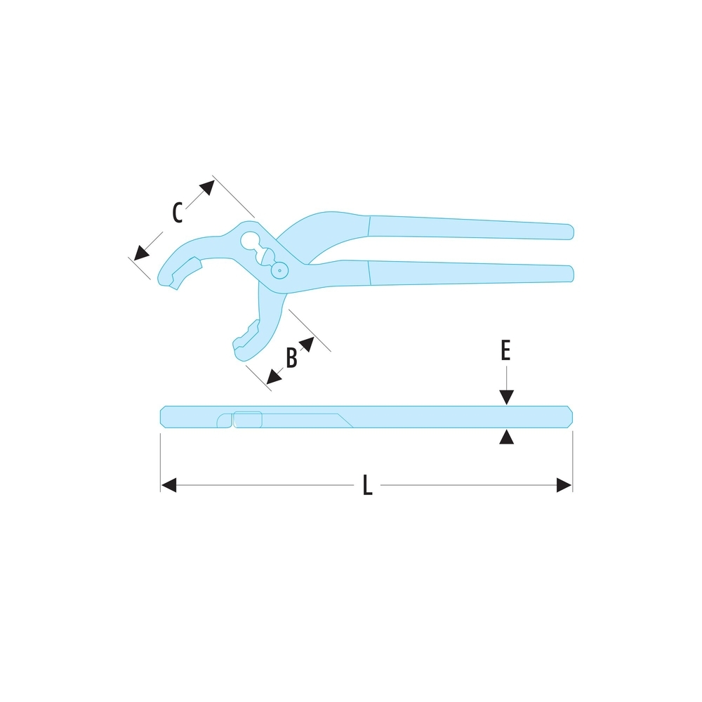 Pinces connecteur 230 mm - FACOM - 410