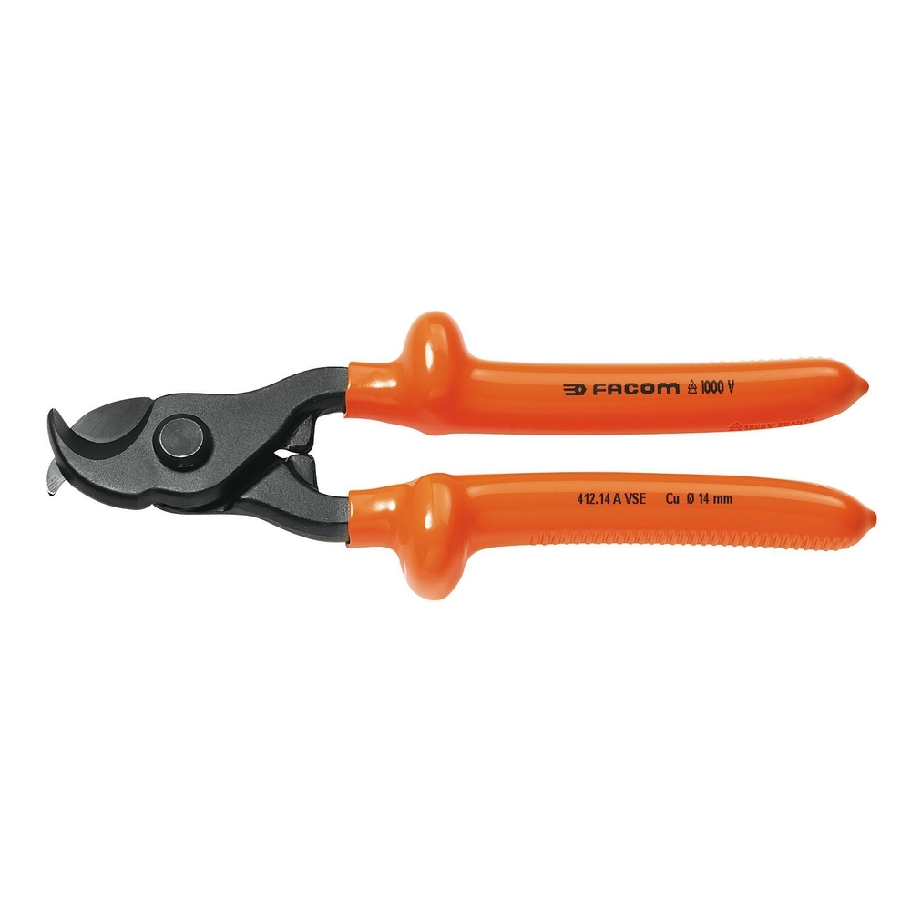 Coupe-câbles cuivre et alu isolé 1000 V série VSE capacité 14 mm - FACOM - 412.14AVSE