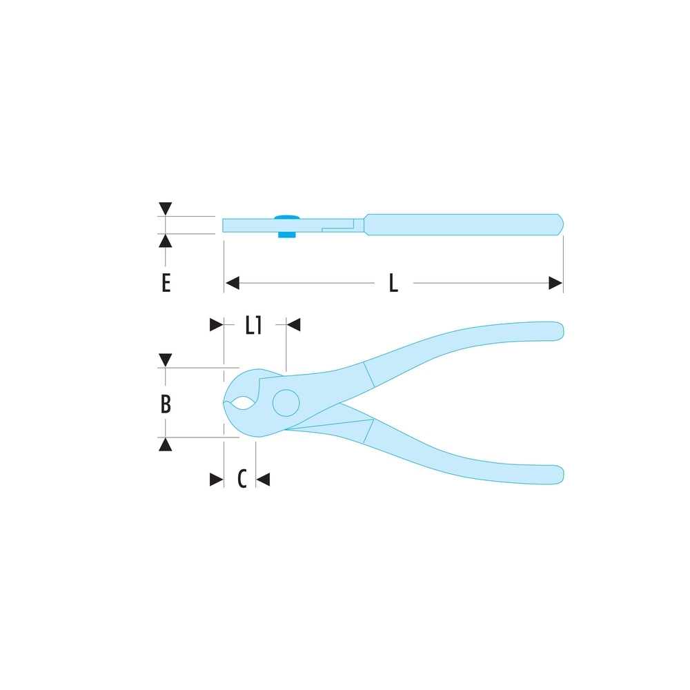 Coupe-câble D52 mm - cuivre/alu - Par 5 - FACOM - 412.16