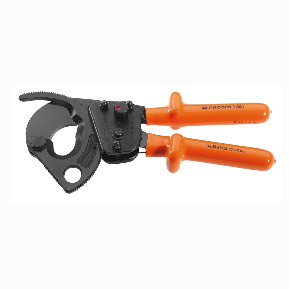 Coupe-câbles à cliquet isolé 1000 V série VSE capacité 52 mm - FACOM - 414.52AVSE