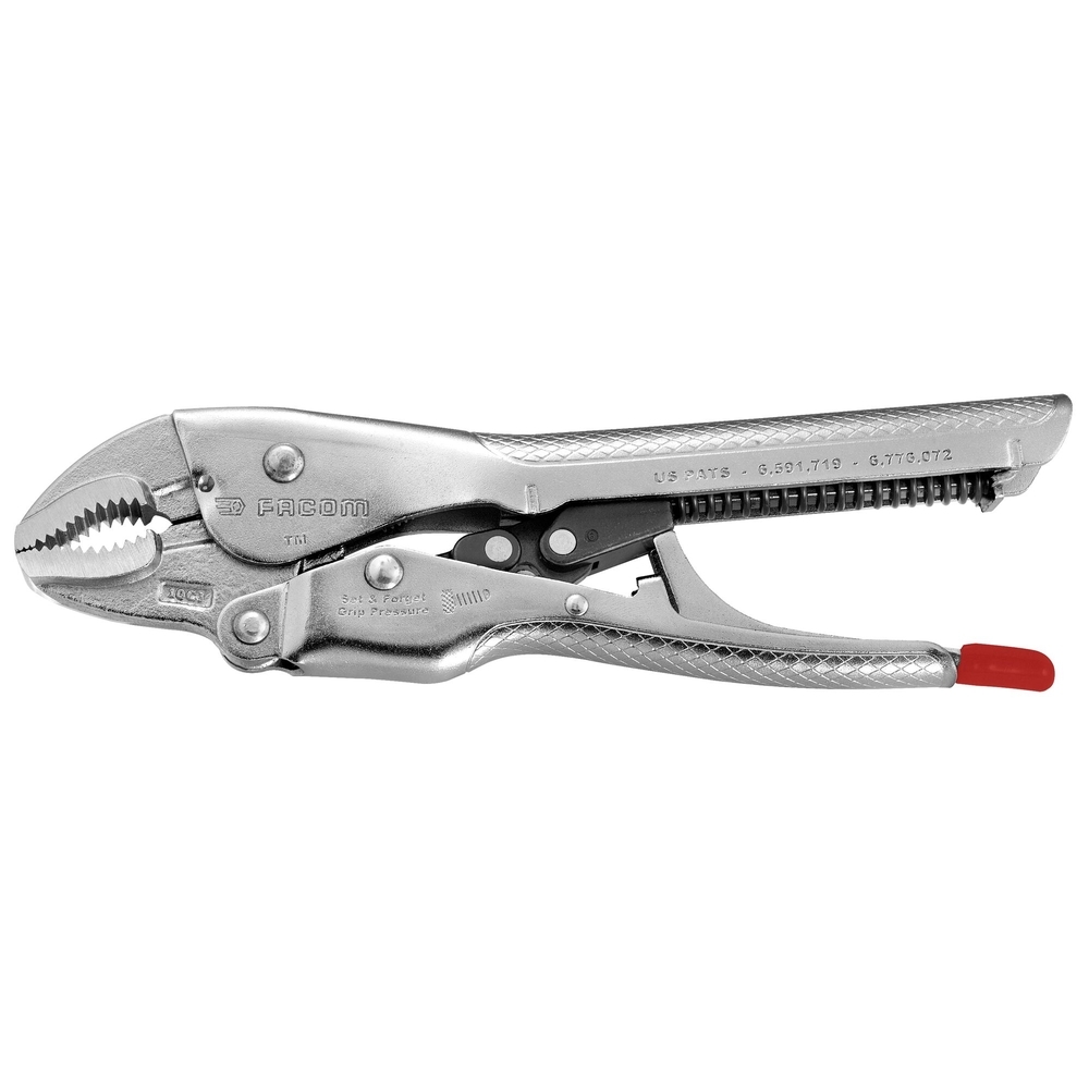Pince étau automatique becs coudés 10' - Par 5 - FACOM - 580.10