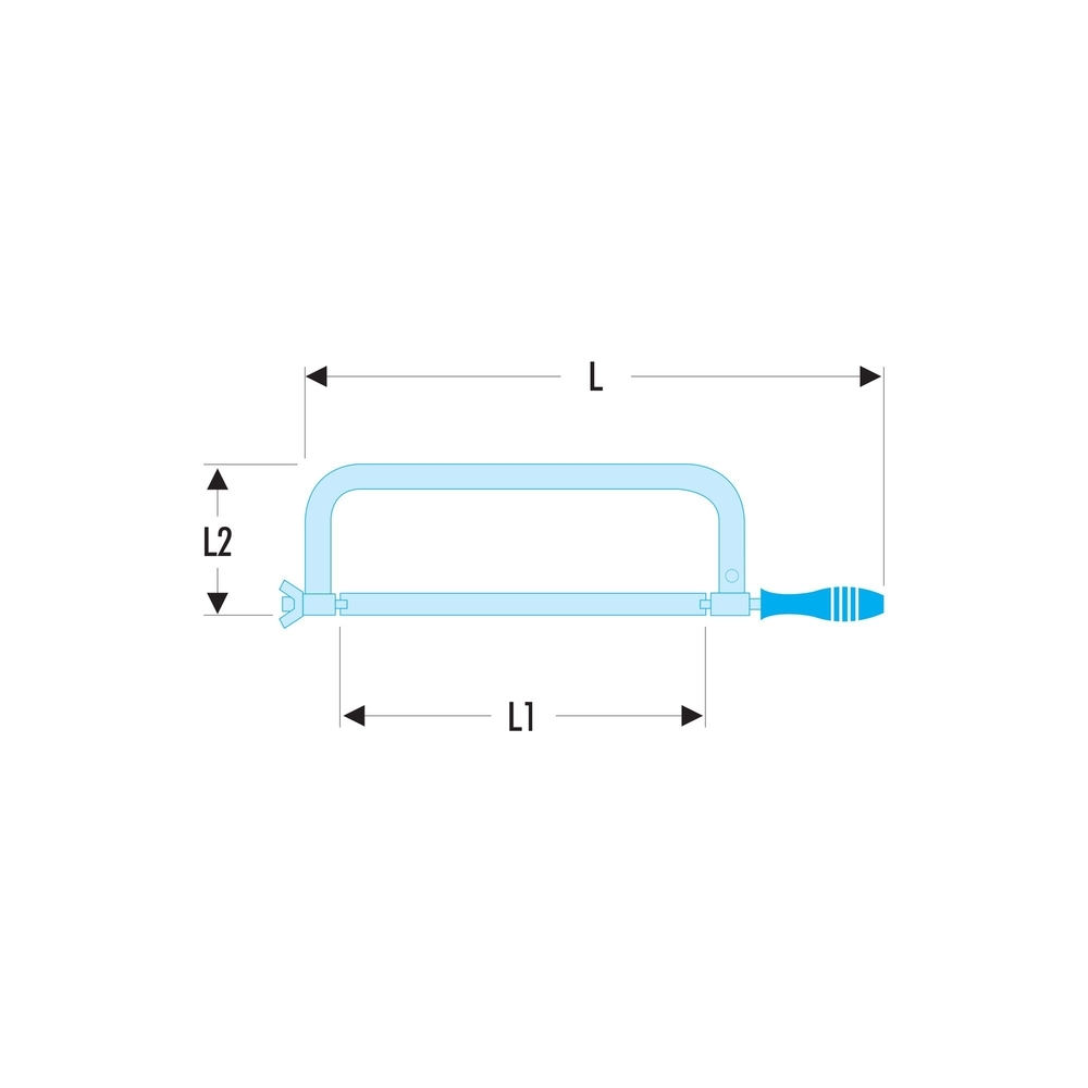 Monture scie à métaux à archet plat - Par 10 - FACOM - 599