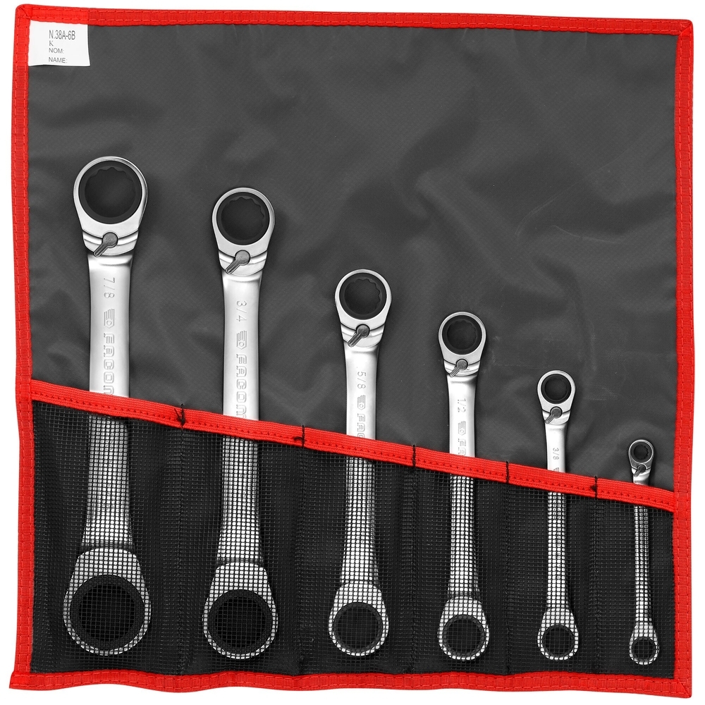 Jeu de 6 clés 65 en trousse - FACOM - 65.JU6T