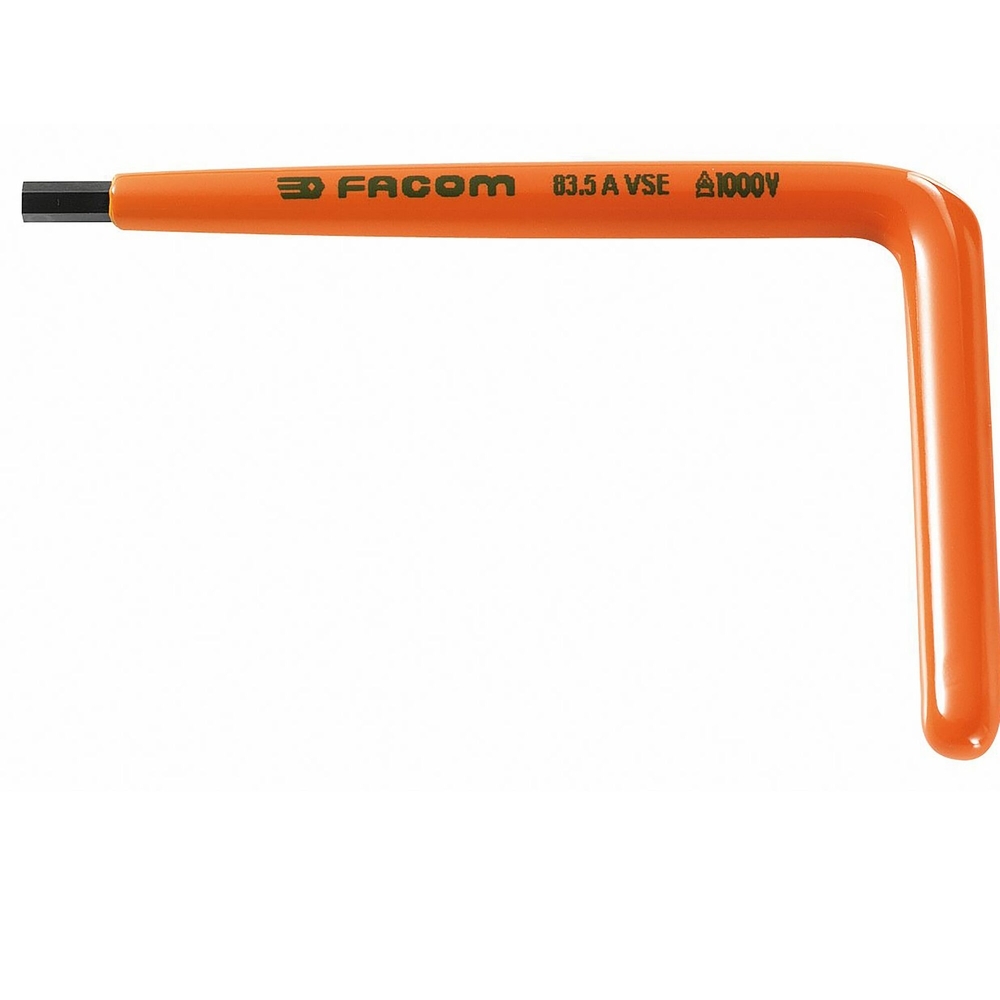 Clé mâle coudée 3 mm isolée 1000 volts série VSE - FACOM - 83.3AVSE