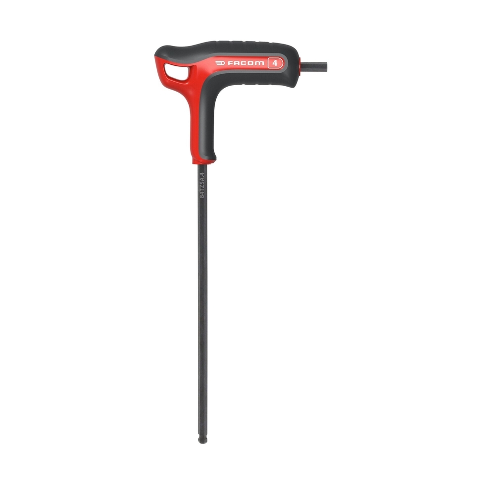 Clé mâle poignée en P 6 pans tête sphérique métriques 4 mm - Par 5 - FACOM - 84TZSA.4