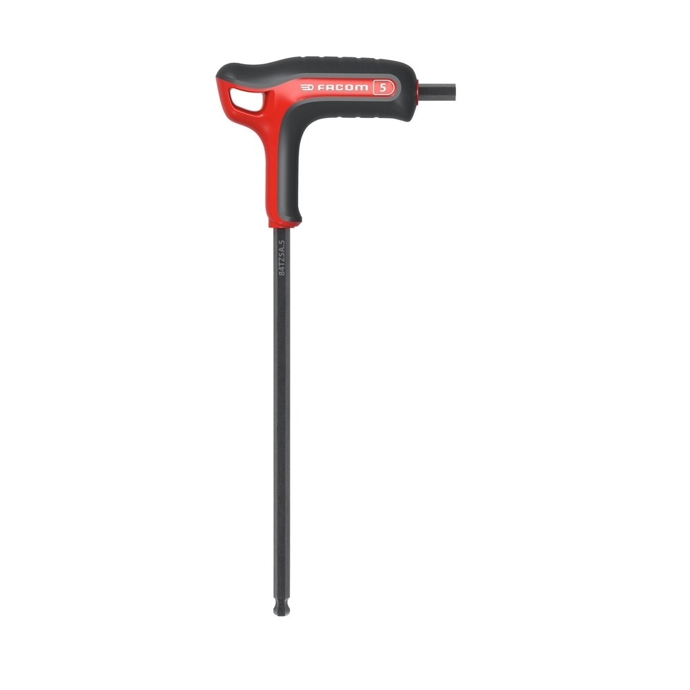 Clé mâle poignée en P 6 pans tête sphérique métriques 5 mm - Par 5 - FACOM - 84TZSA.5