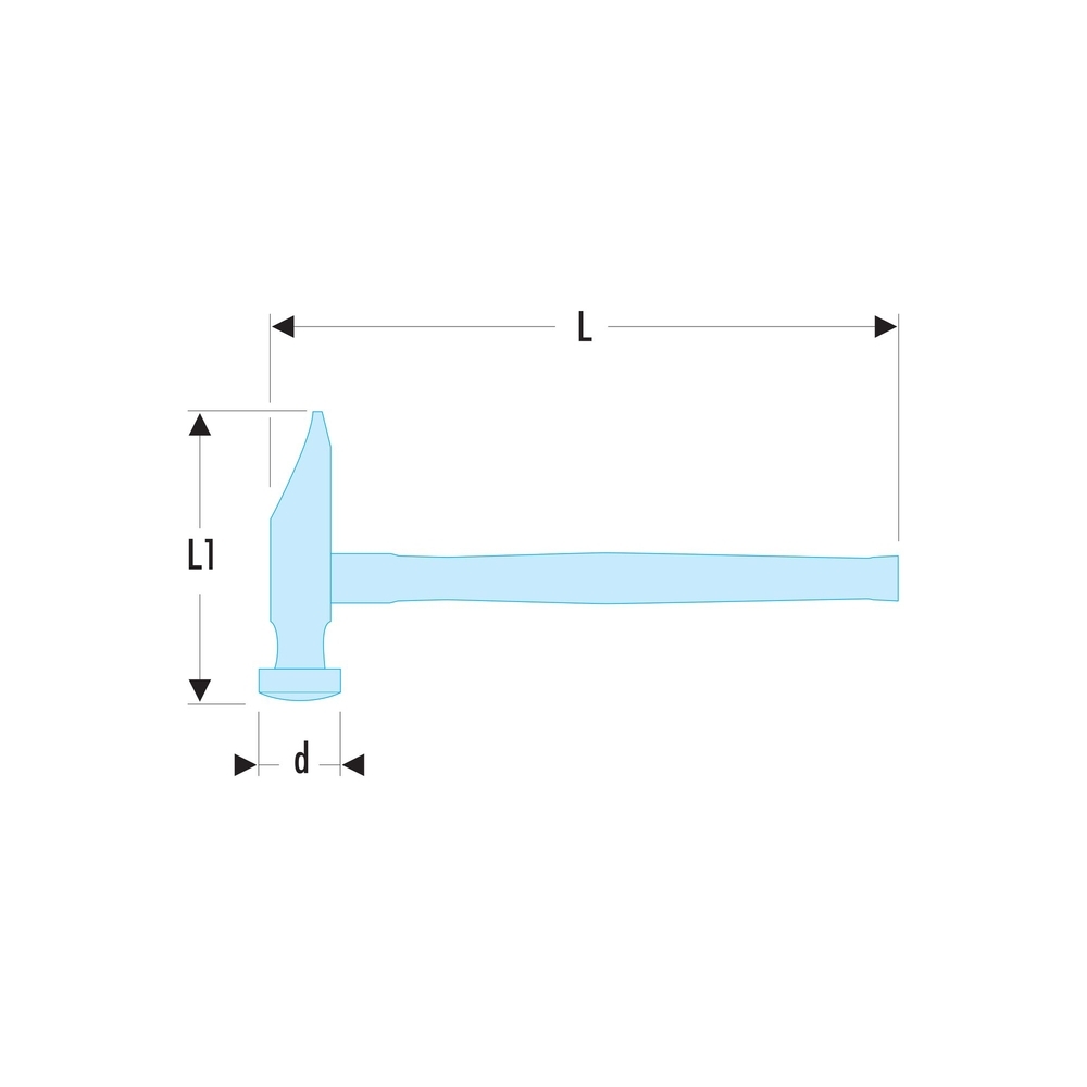 Marteau à garnir tête carrée - FACOM - 859H.28
