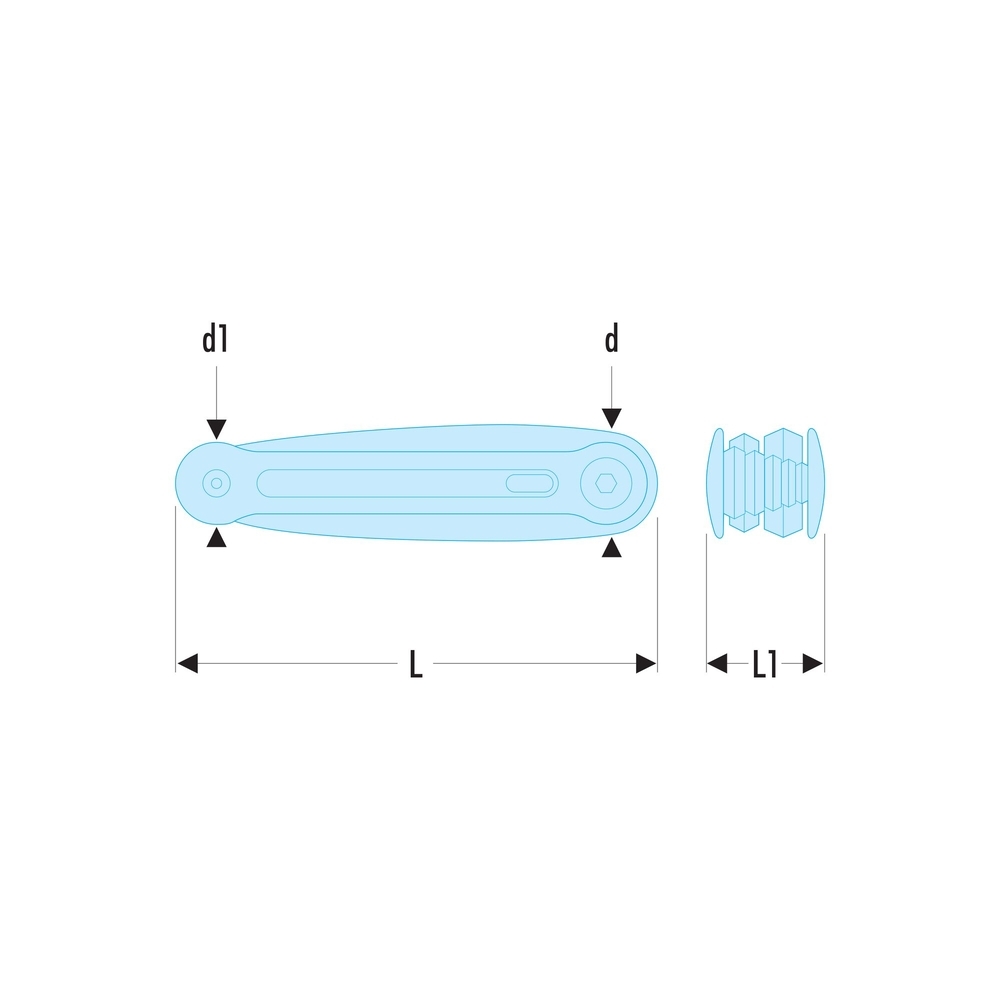 Jeu de 7 clés 6 pans sur monture - FACOM - 86H.JU7