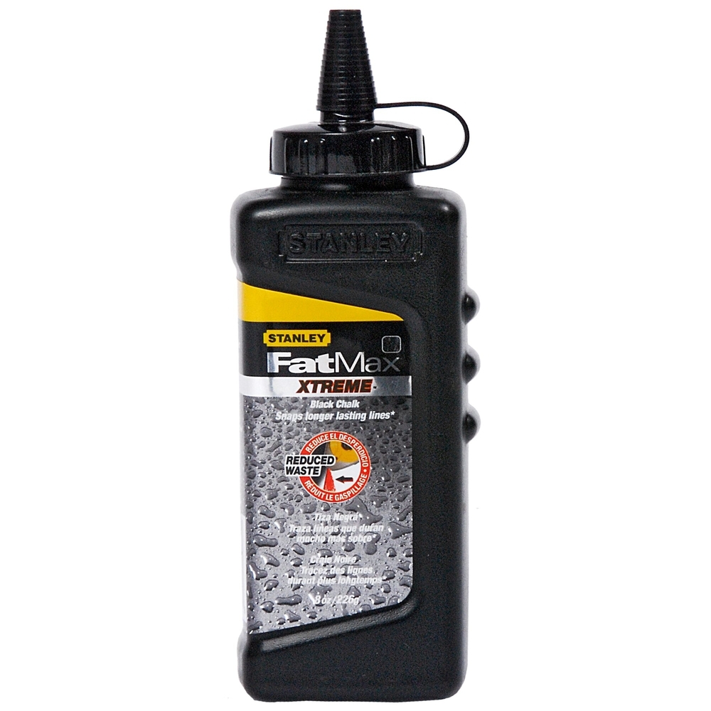 Poudre à tracer noire - biberon 225 g - Fatmax Pro - 9-47-822 - STANLEY FATMAX