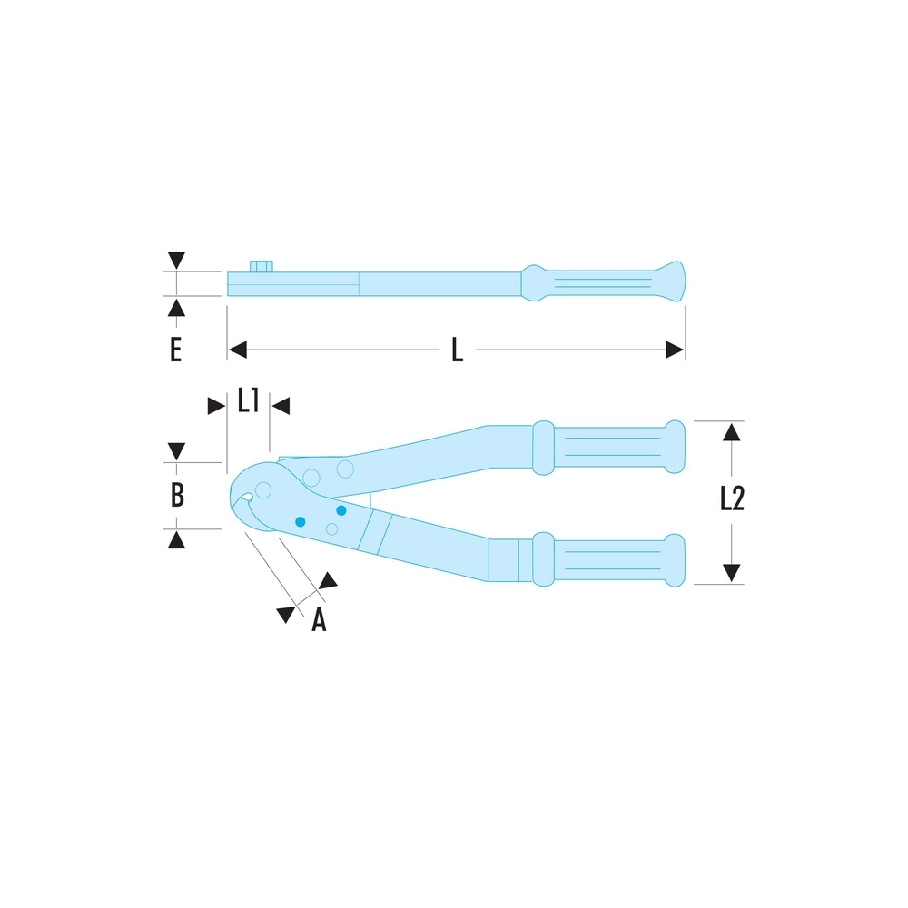 Coupe-cable acier Ø8mm - FACOM - 996.8