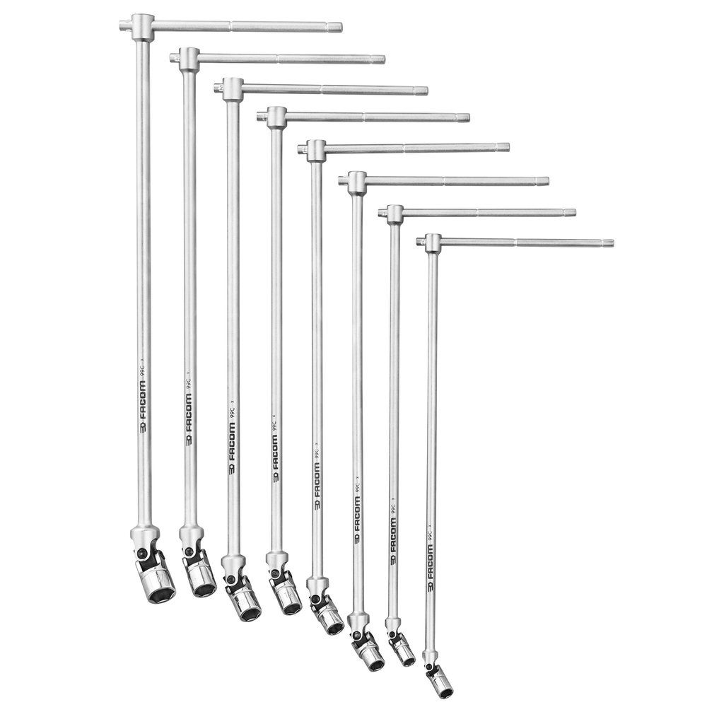 Jeu de clés à douilles en T à cardan - FACOM - 99C.JE8