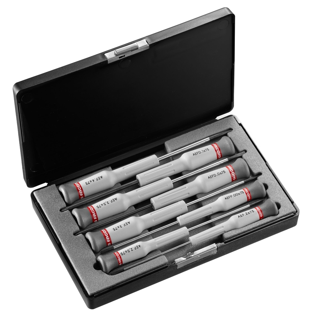 Coffret 8 tournevis Micro-Tech - Par 5 - FACOM - AEF.J3