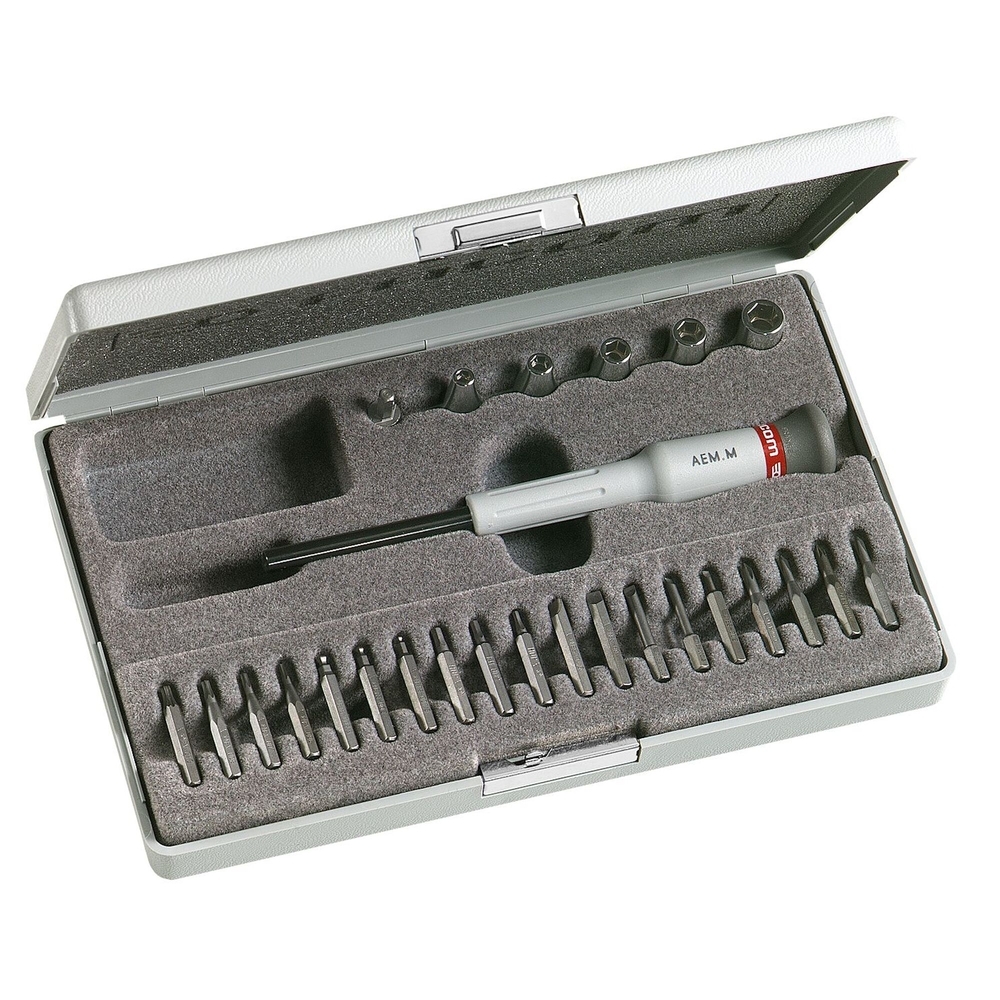 Composition de 26 outils Micro-Tech - Porte douilles + embouts + douilles - FACOM - AEM.J2