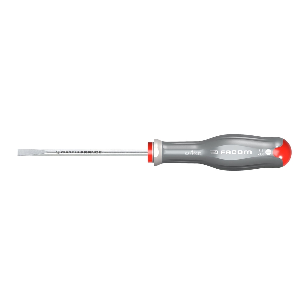 Tournevis PROTWIST inox pour vis à fente 5,5x100 - FACOM - AT5.5X100ST