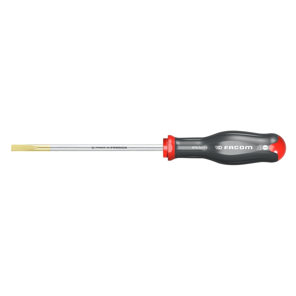 Tournevis PROTWIST pour vis à fente - lame fraisée 6,5x125 mm - Par 10 - FACOM - AT6.5X125