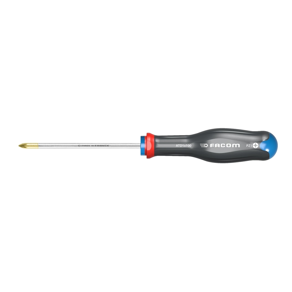 Tournevis PROTWIST lame ronde pour vis cruciformes Pozidriv 0 x 75 mm- Par 10 - FACOM - ATD0X75
