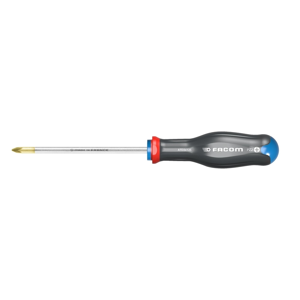 Tournevis PROTWIST lame ronde pour vis cruciformes Pozidriv 2 x 100 mm - Par 10 - FACOM - ATD2X100