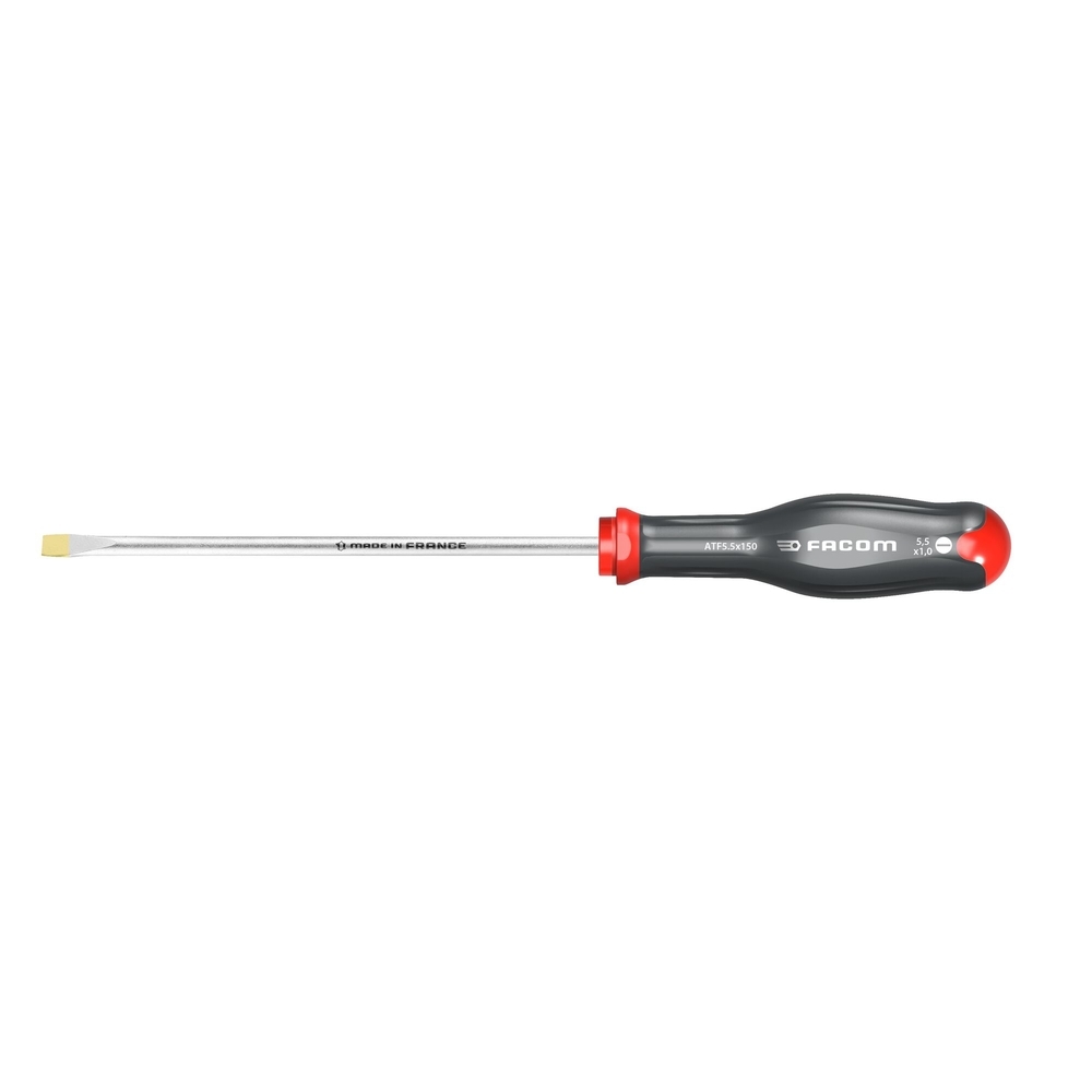 Tournevis PROTWIST pour vis à fente lame forgée 5,5x100 mm - Par 10 - FACOM - ATF5.5X100