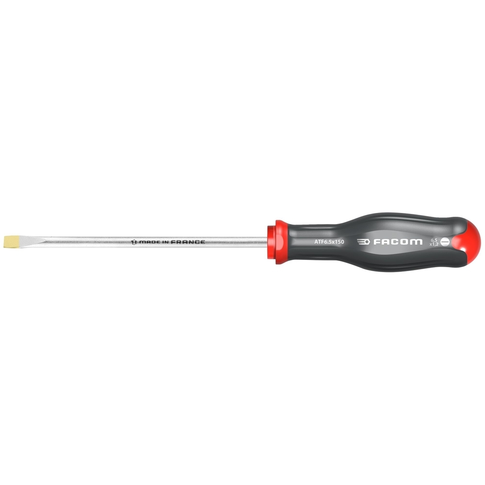 Tournevis PROTWIST pour vis à fente lame forgée 6,5x150 mm - Par 10 - FACOM - ATF6.5X150