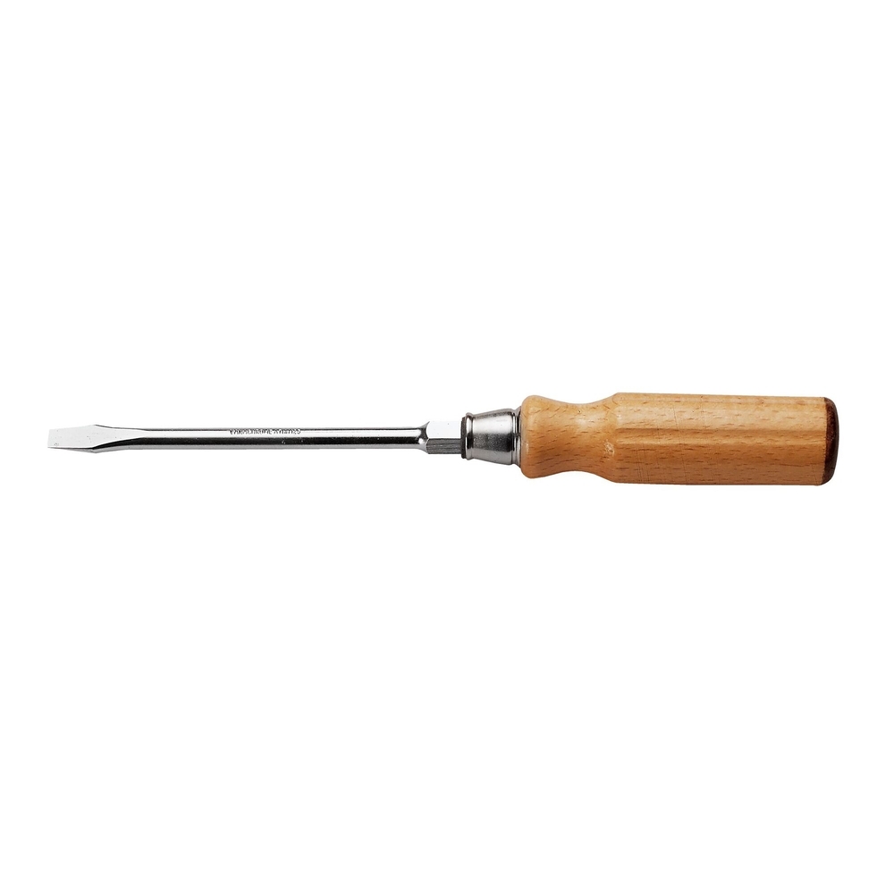 Tournevis bois pour vis à fente lame forgée avec 6 pans 4x90 mm - Par 5 - FACOM - ATHH.4X90