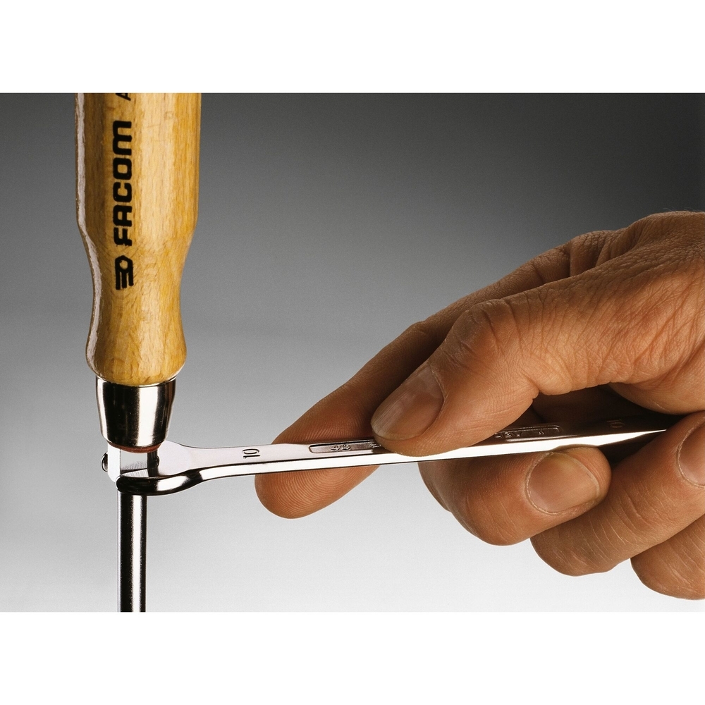 Tournevis pour vis à fente manche en bois 65 x 125 mm - Par 5 - FACOM - ATHH.6.5X125