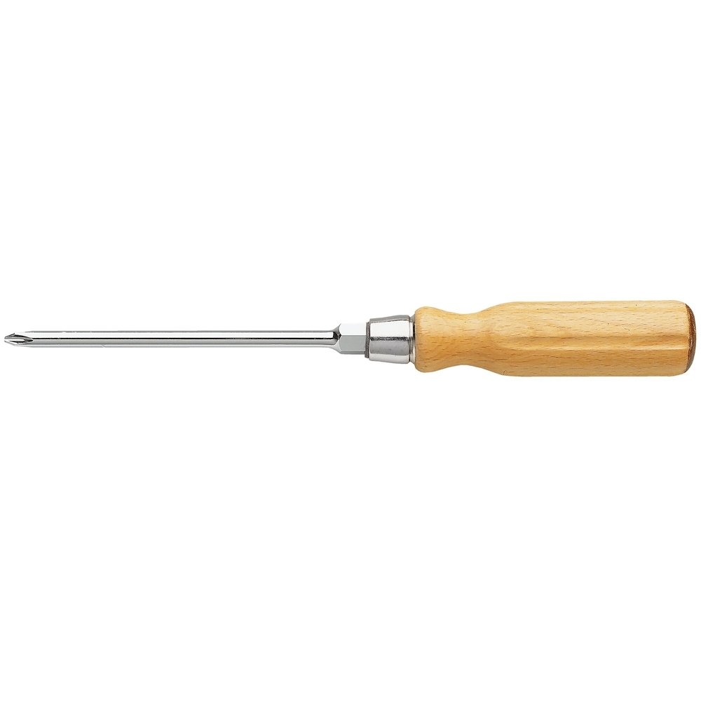 Tournevis bois pour vis cruciformes Phillips lame avec 6 pans - Par 5 - FACOM - ATHH.P1
