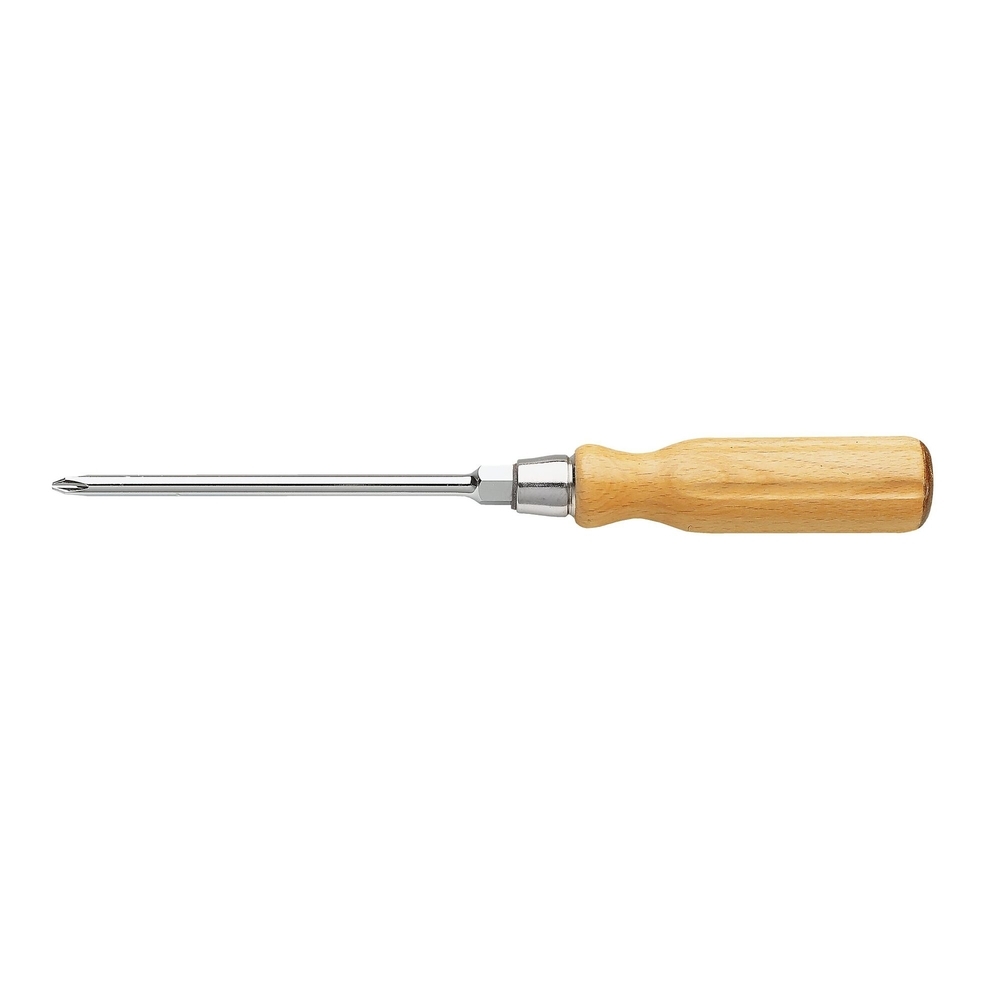 Tournevis manche bois pour vis cruciformes Phillips - lame 6 pans - FACOM - ATHH.P3