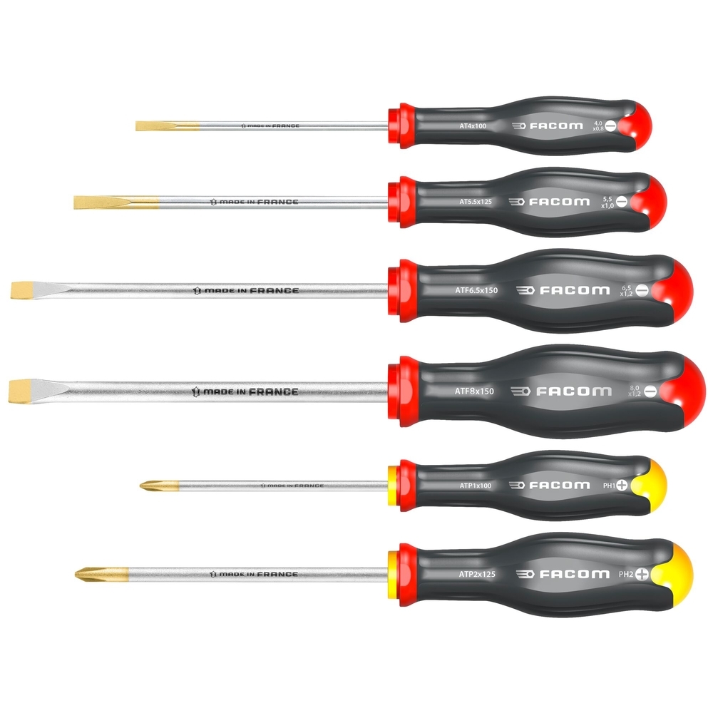Jeu de 6 tournevis PROTWIST - FACOM - ATP.J6