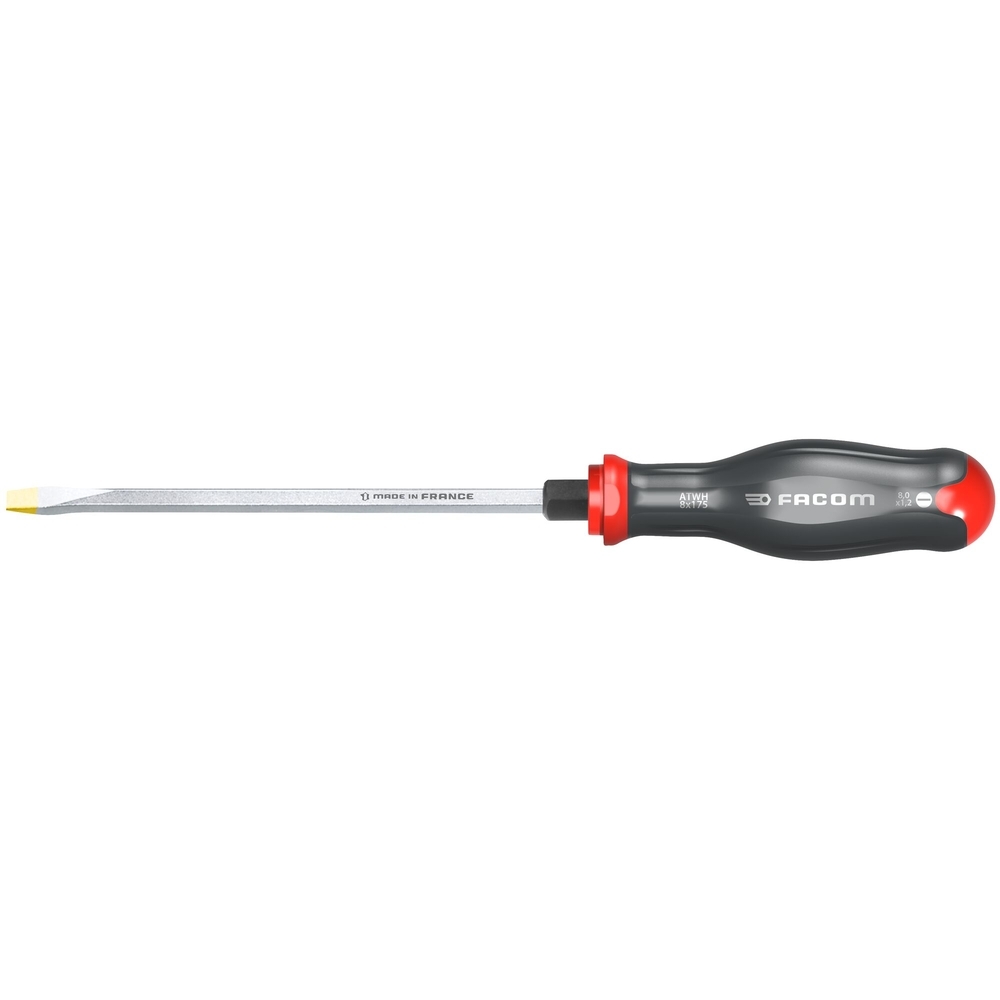 Tournevis PROTWIST à lame hexagonale pour vis à fente 12 x 250 mm- Par 5 - FACOM - ATWH12X250