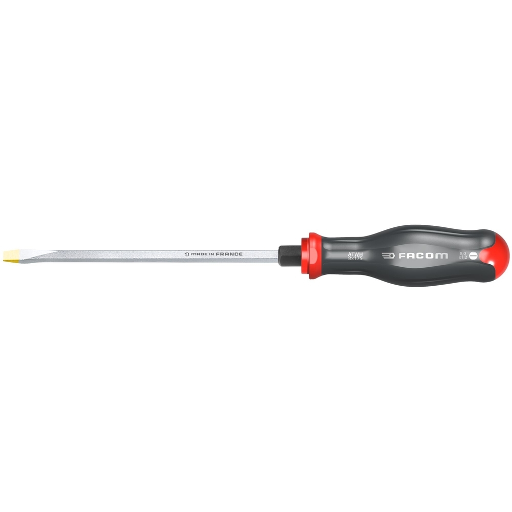 Tournevis PROTWIST à lame hexagonale pour vis à fente 8x175 mm - Par 5 - FACOM - ATWH8X175