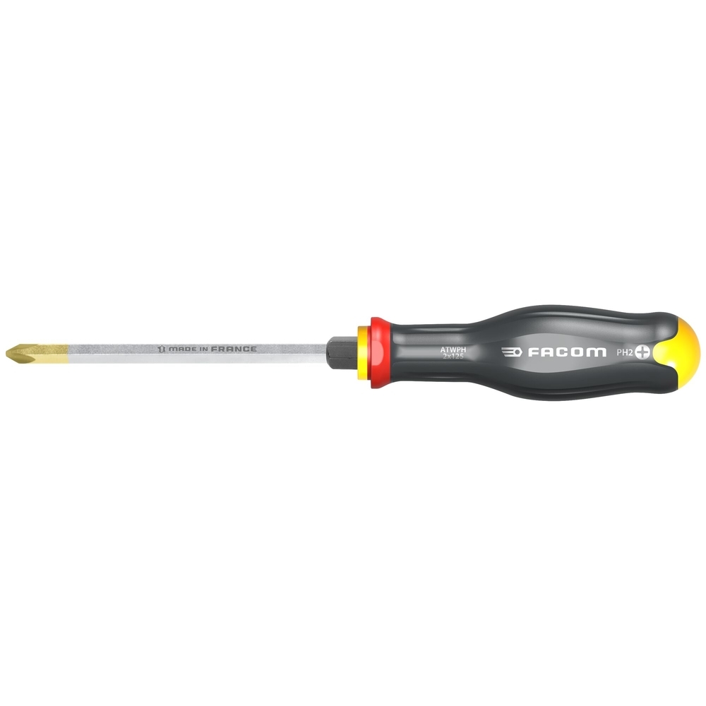 Clé mâle 6 pans emmanchée pour vis Phillips 4 x 200 mm - Par 5 - FACOM - ATWPH4X200