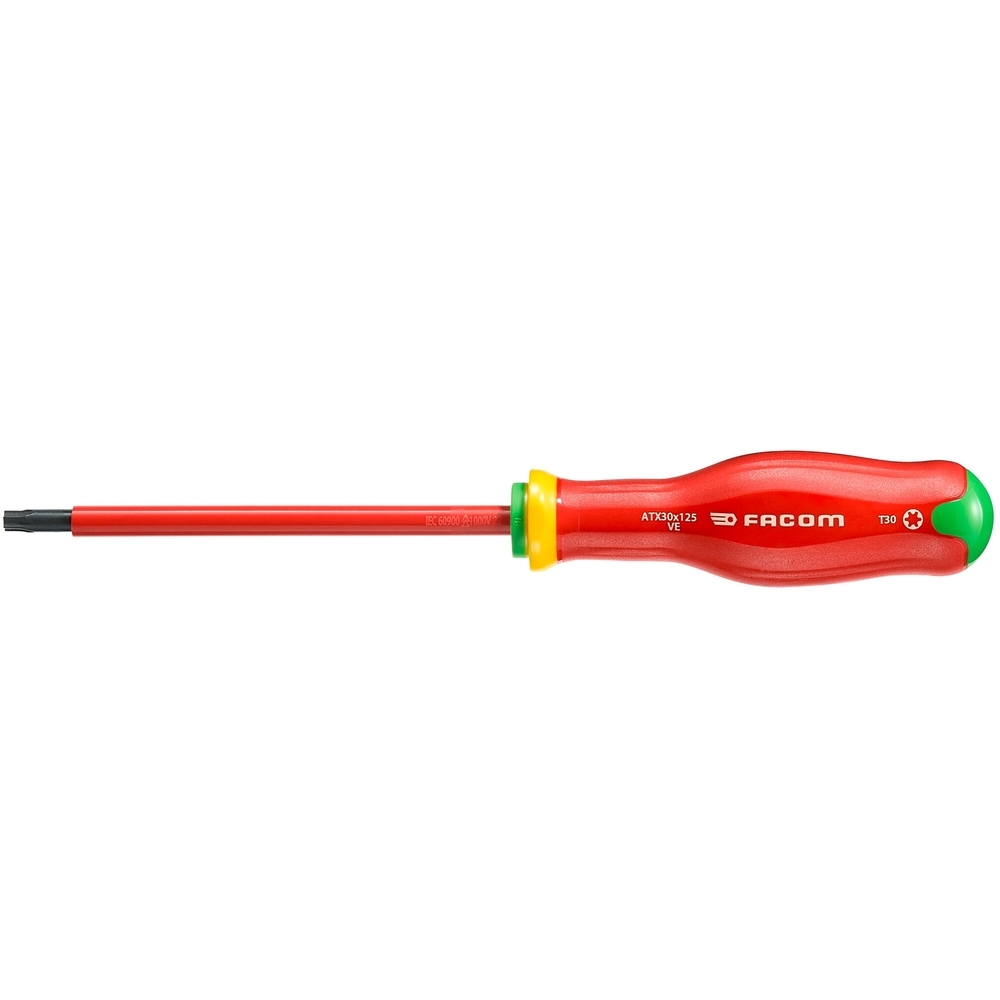 Tournevis PROTWIST isolé 1000 volts pour vis TORX T30 - FACOM - ATX30X125VE