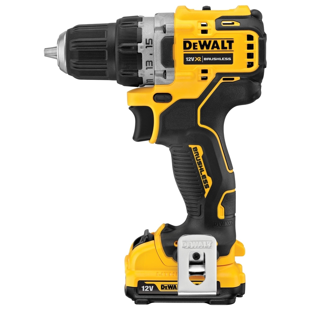 Perceuse-visseuse XR 12 V 2 Ah Li-Ion Brushless - DCD701D2-QW - DEWALT