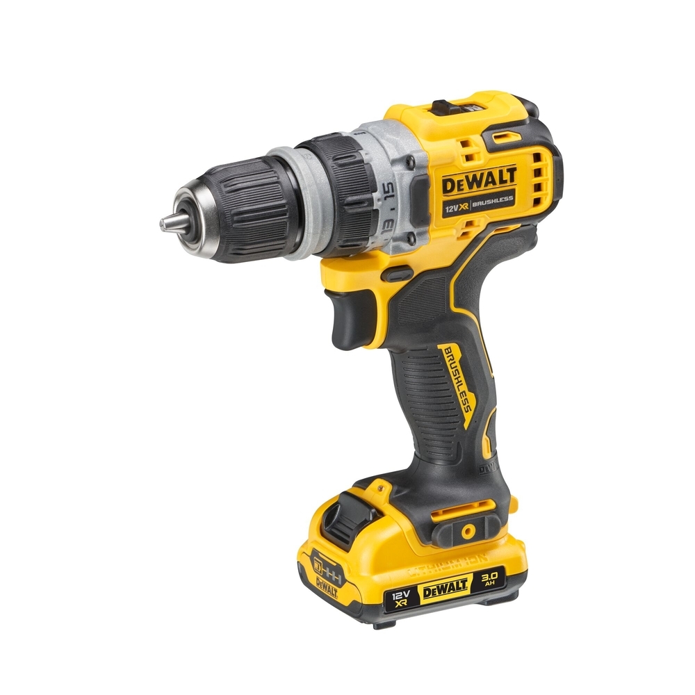Perceuse-visseuse à têtes multiples XR 12 V 3 Ah Li-Ion Brushless - DCD703L2T-QW - DEWALT
