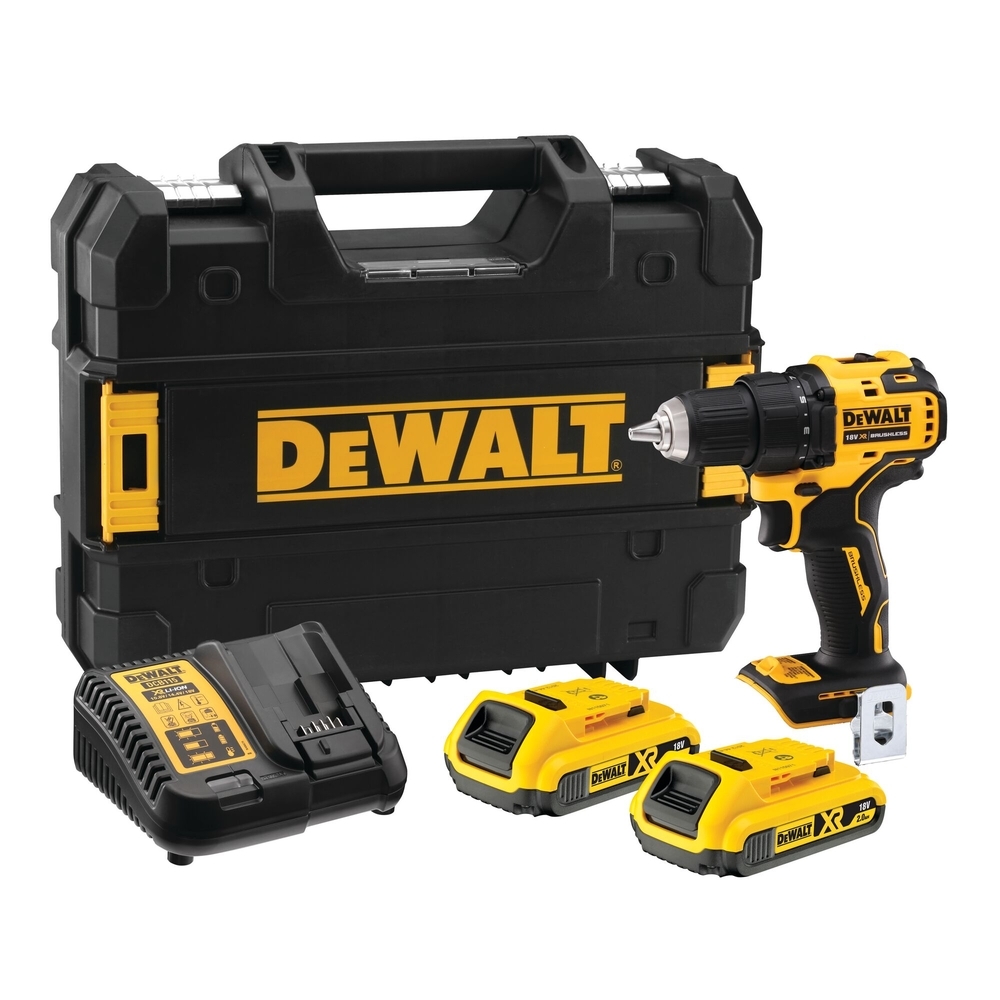 Perceuse-visseuse compacte XR 18 V 2 Ah Li-Ion Brushless - DCD708D2T-QW - DEWALT